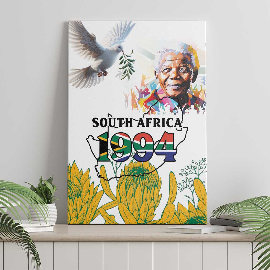 Afro South Africa Freedom Day Canvas Wall Art Nelson Mandela