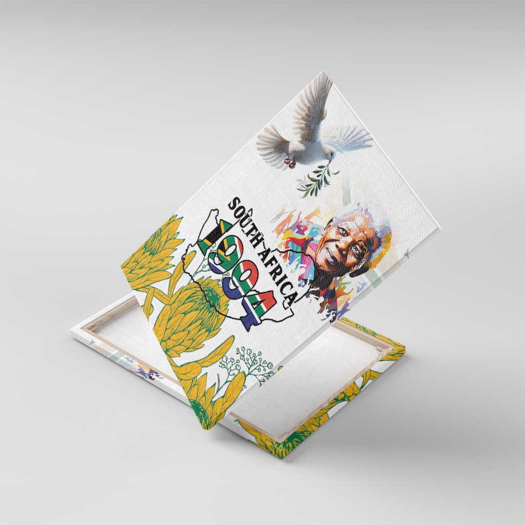 Afro South Africa Freedom Day Canvas Wall Art Nelson Mandela