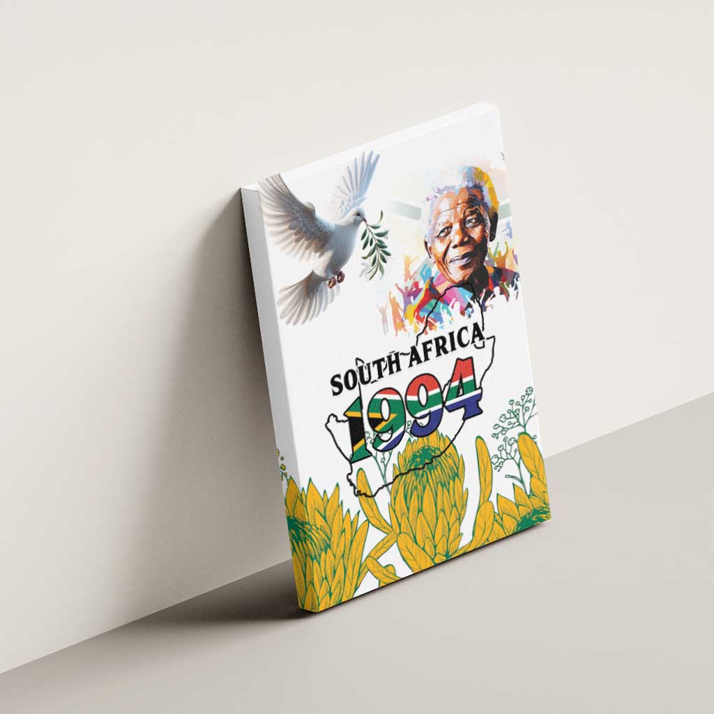 Afro South Africa Freedom Day Canvas Wall Art Nelson Mandela