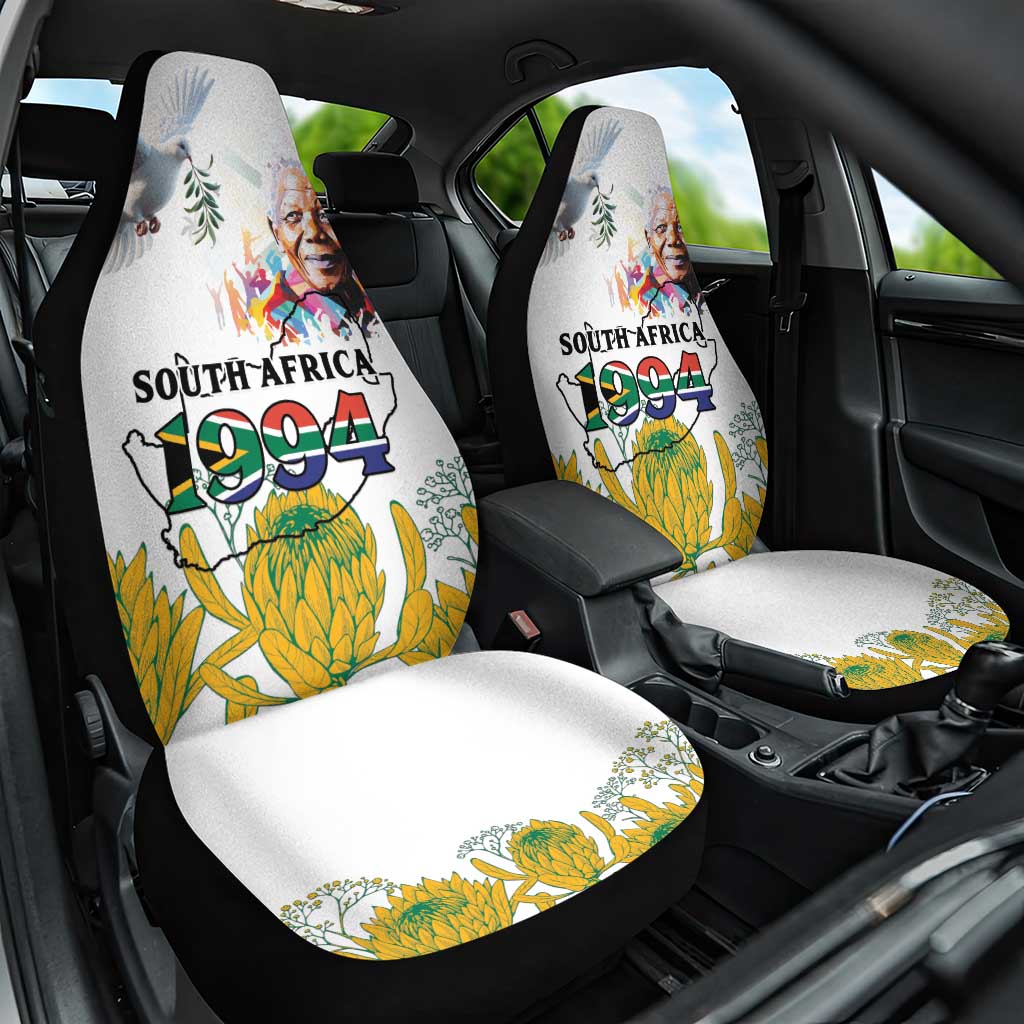 Afro South Africa Freedom Day Car Seat Cover Nelson Mandela