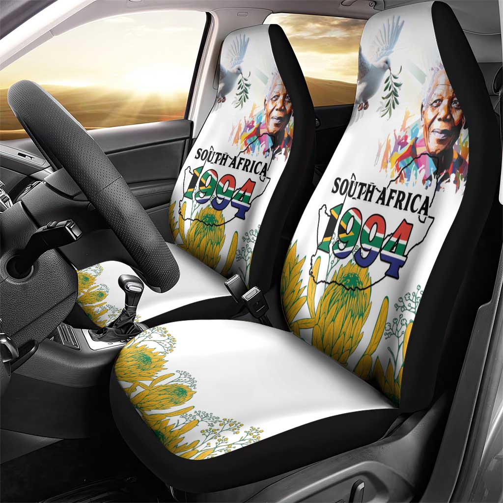 Afro South Africa Freedom Day Car Seat Cover Nelson Mandela