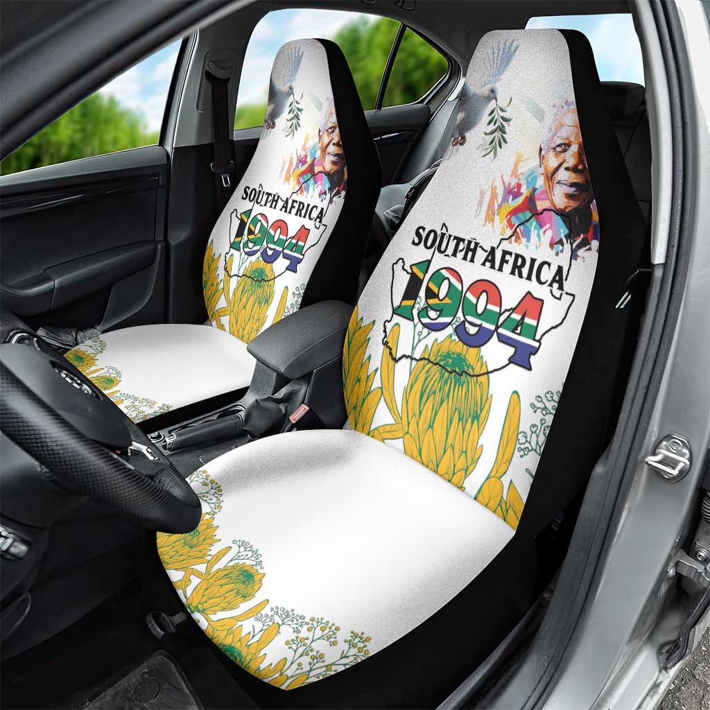 Afro South Africa Freedom Day Car Seat Cover Nelson Mandela