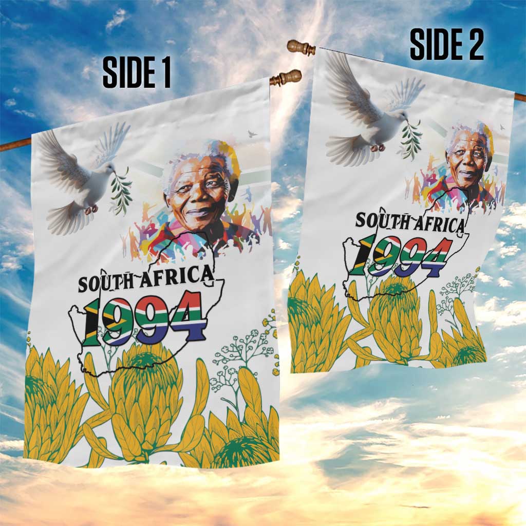 Afro South Africa Freedom Day Garden Flag Nelson Mandela