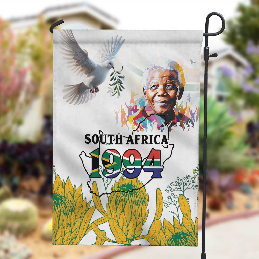 Afro South Africa Freedom Day Garden Flag Nelson Mandela