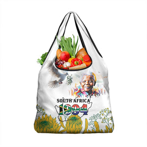 Afro South Africa Freedom Day Grocery Bag Nelson Mandela