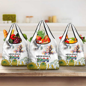 Afro South Africa Freedom Day Grocery Bag Nelson Mandela