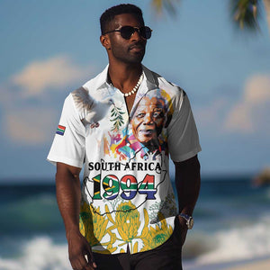 Afro South Africa Freedom Day Hawaiian Shirt Nelson Mandela