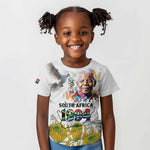 Afro South Africa Freedom Day Kid T shirt Nelson Mandela