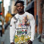 Afro South Africa Freedom Day Long Sleeve Shirt Nelson Mandela