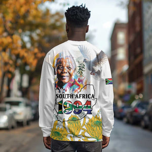 Afro South Africa Freedom Day Long Sleeve Shirt Nelson Mandela