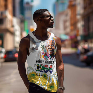 Afro South Africa Freedom Day Men Tank Top Nelson Mandela