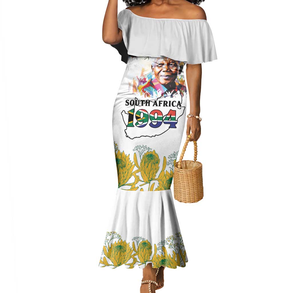 Afro South Africa Freedom Day Mermaid Dress Nelson Mandela