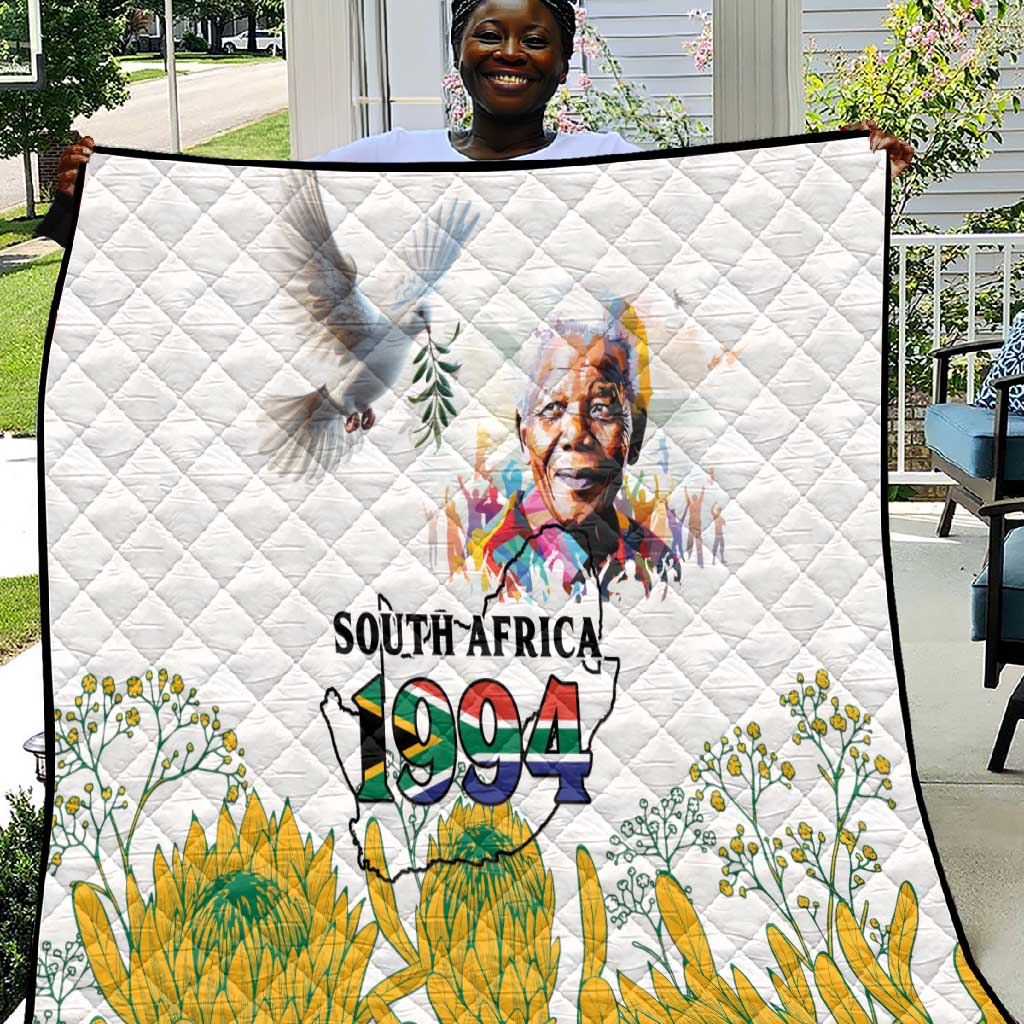 Afro South Africa Freedom Day Quilt Nelson Mandela