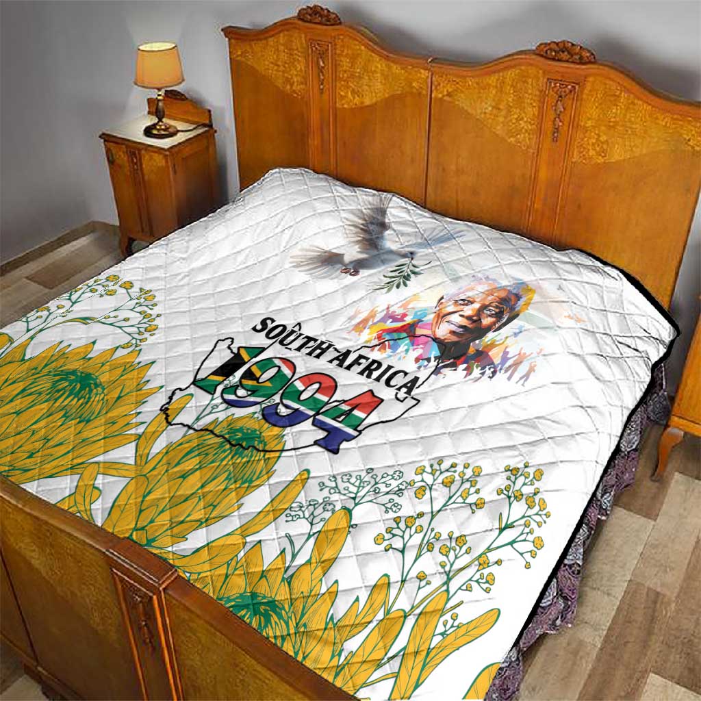 Afro South Africa Freedom Day Quilt Nelson Mandela
