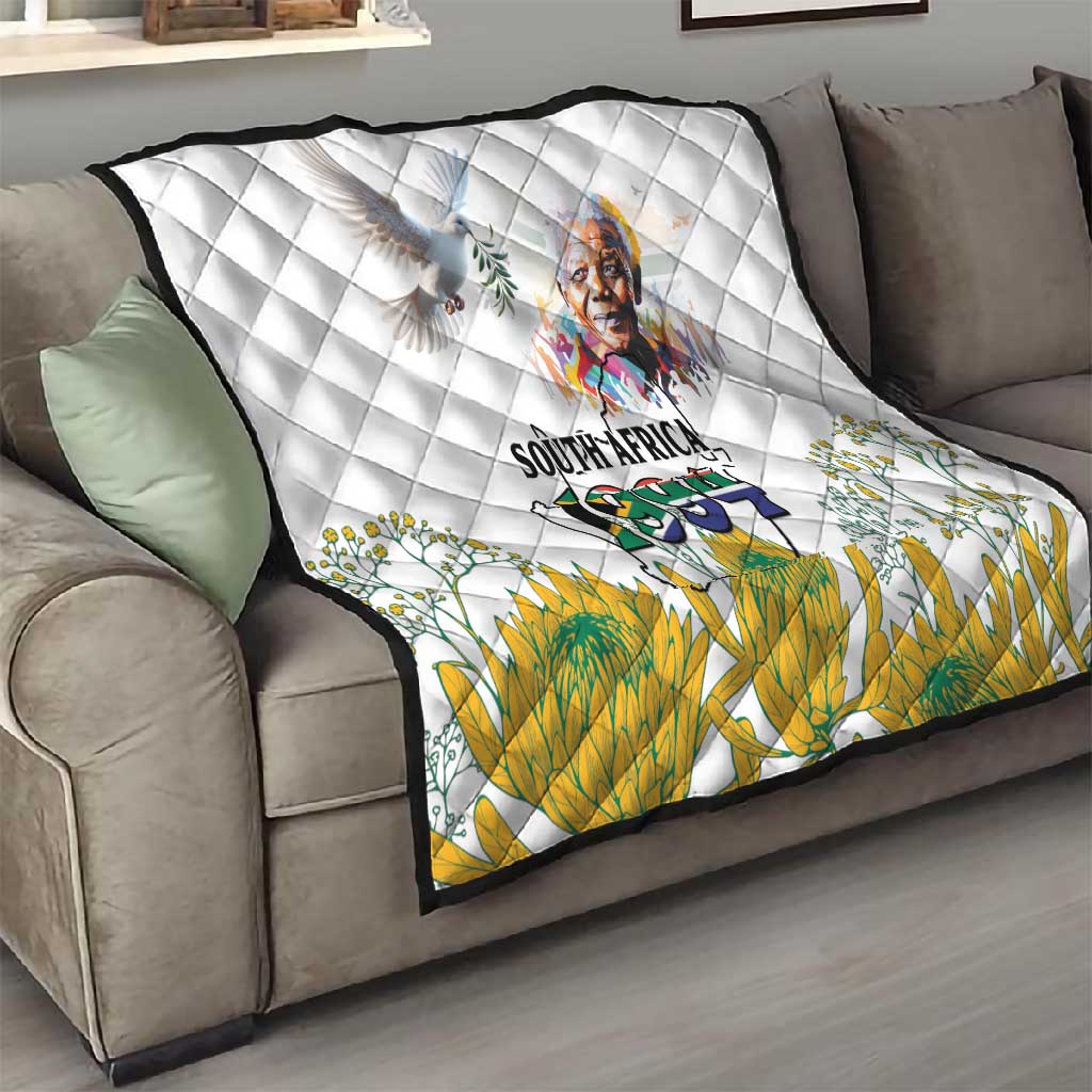Afro South Africa Freedom Day Quilt Nelson Mandela