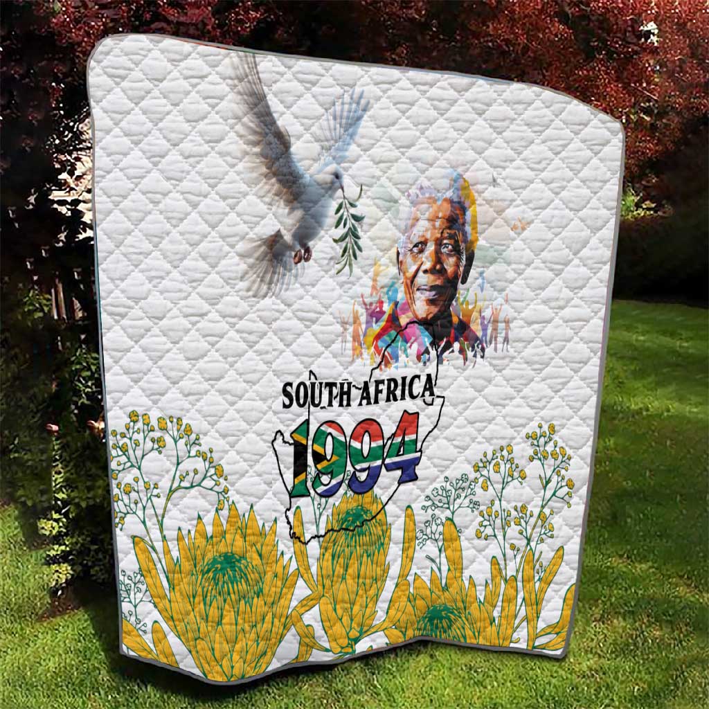 Afro South Africa Freedom Day Quilt Nelson Mandela