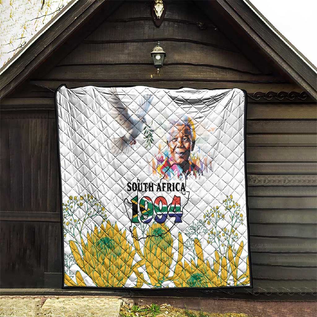 Afro South Africa Freedom Day Quilt Nelson Mandela