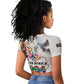 Afro South Africa Freedom Day Raglan Cropped T shirt Nelson Mandela