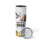 Afro South Africa Freedom Day Skinny Tumbler Nelson Mandela