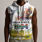 Afro South Africa Freedom Day Sleeveless Zip Hoodie Nelson Mandela - African Pride
