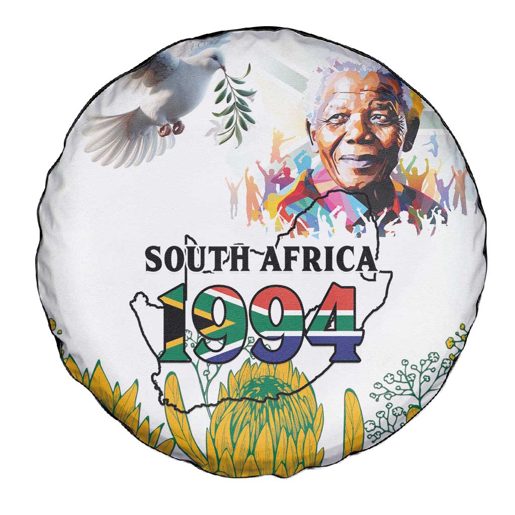Afro South Africa Freedom Day Spare Tire Cover Nelson Mandela