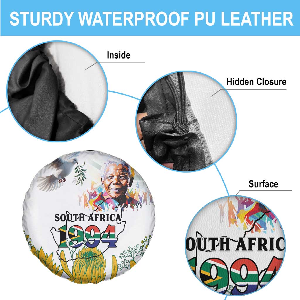 Afro South Africa Freedom Day Spare Tire Cover Nelson Mandela