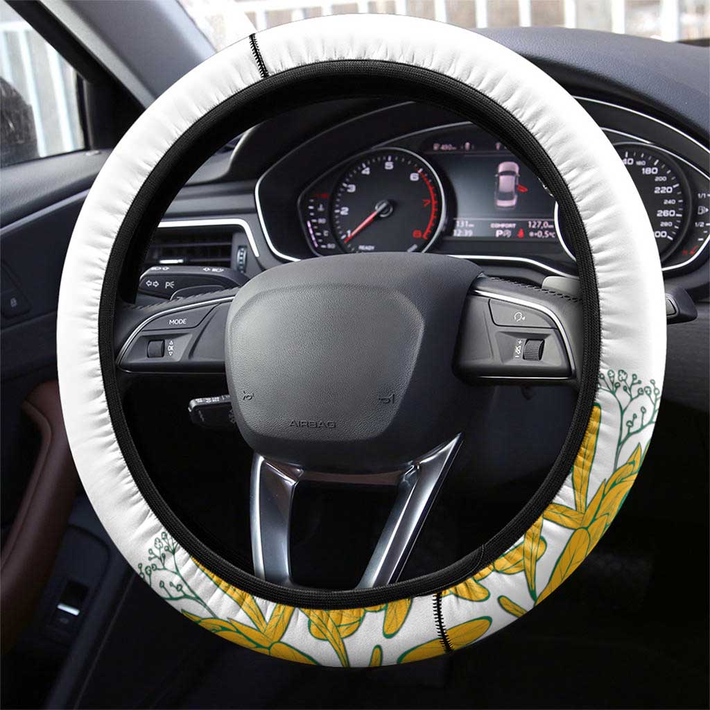 Afro South Africa Freedom Day Steering Wheel Cover Nelson Mandela