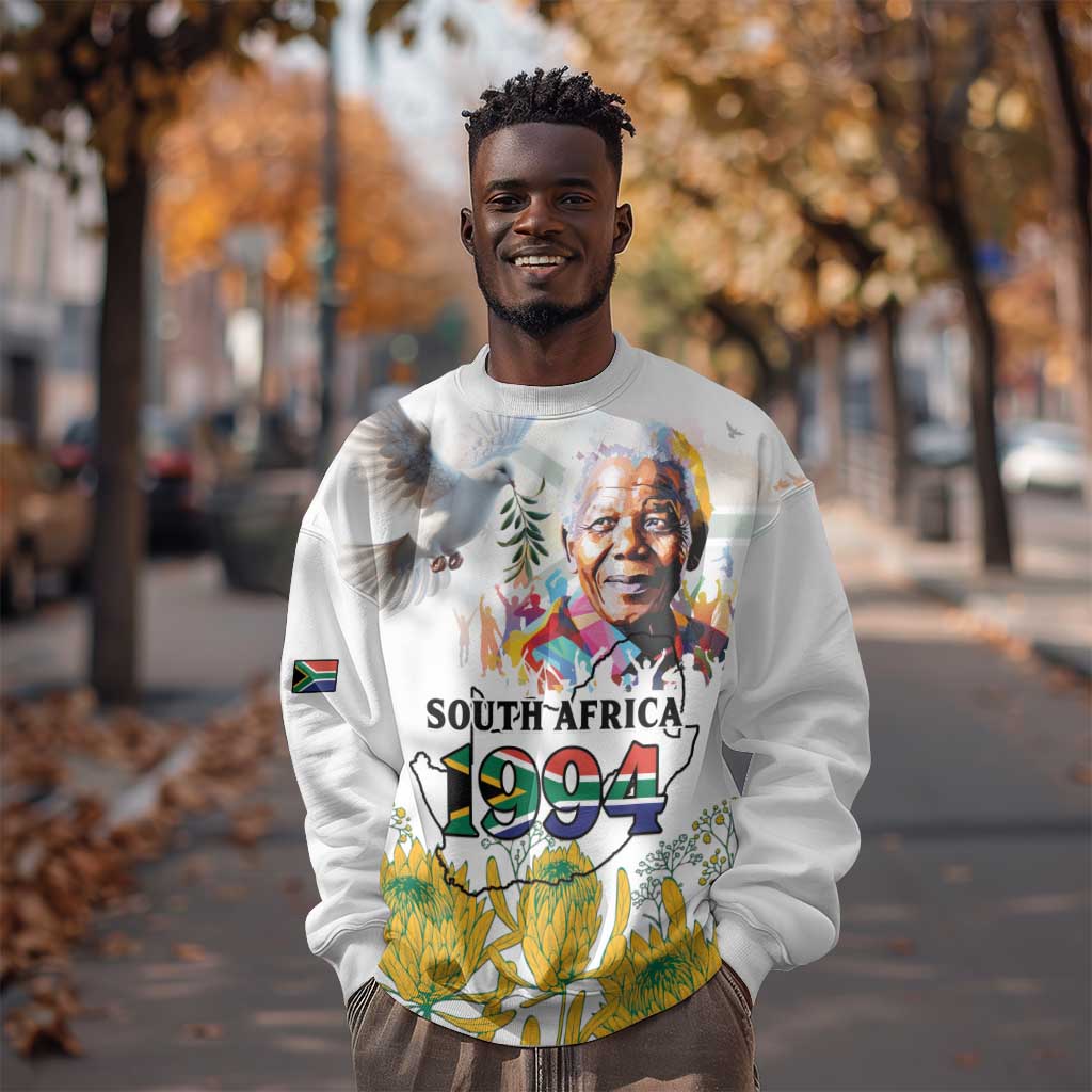 Afro South Africa Freedom Day Sweatshirt Nelson Mandela