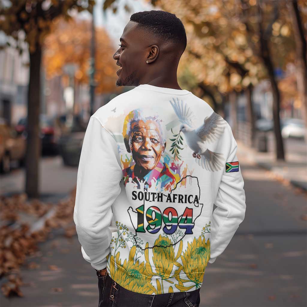 Afro South Africa Freedom Day Sweatshirt Nelson Mandela