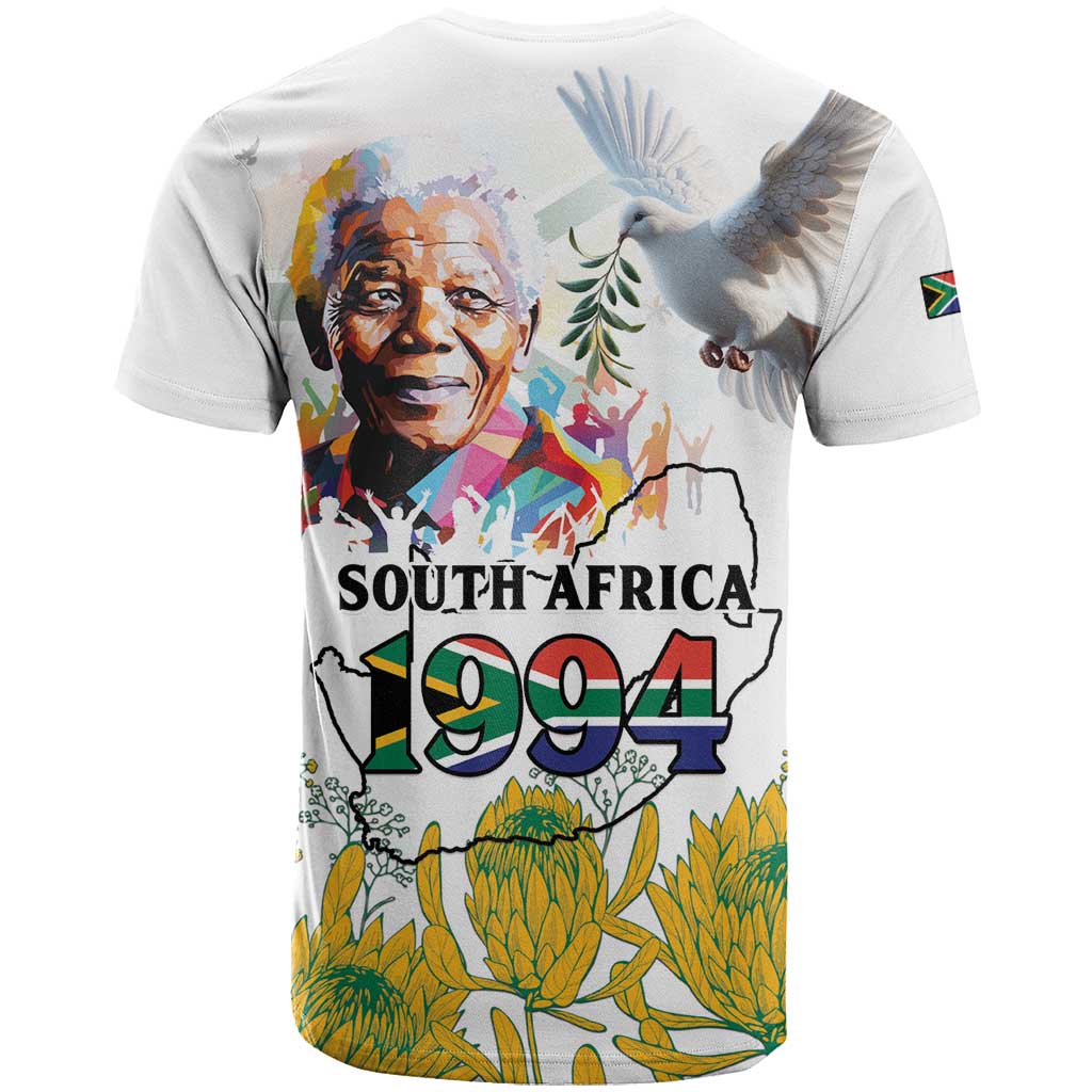 Afro South Africa Freedom Day T shirt Nelson Mandela