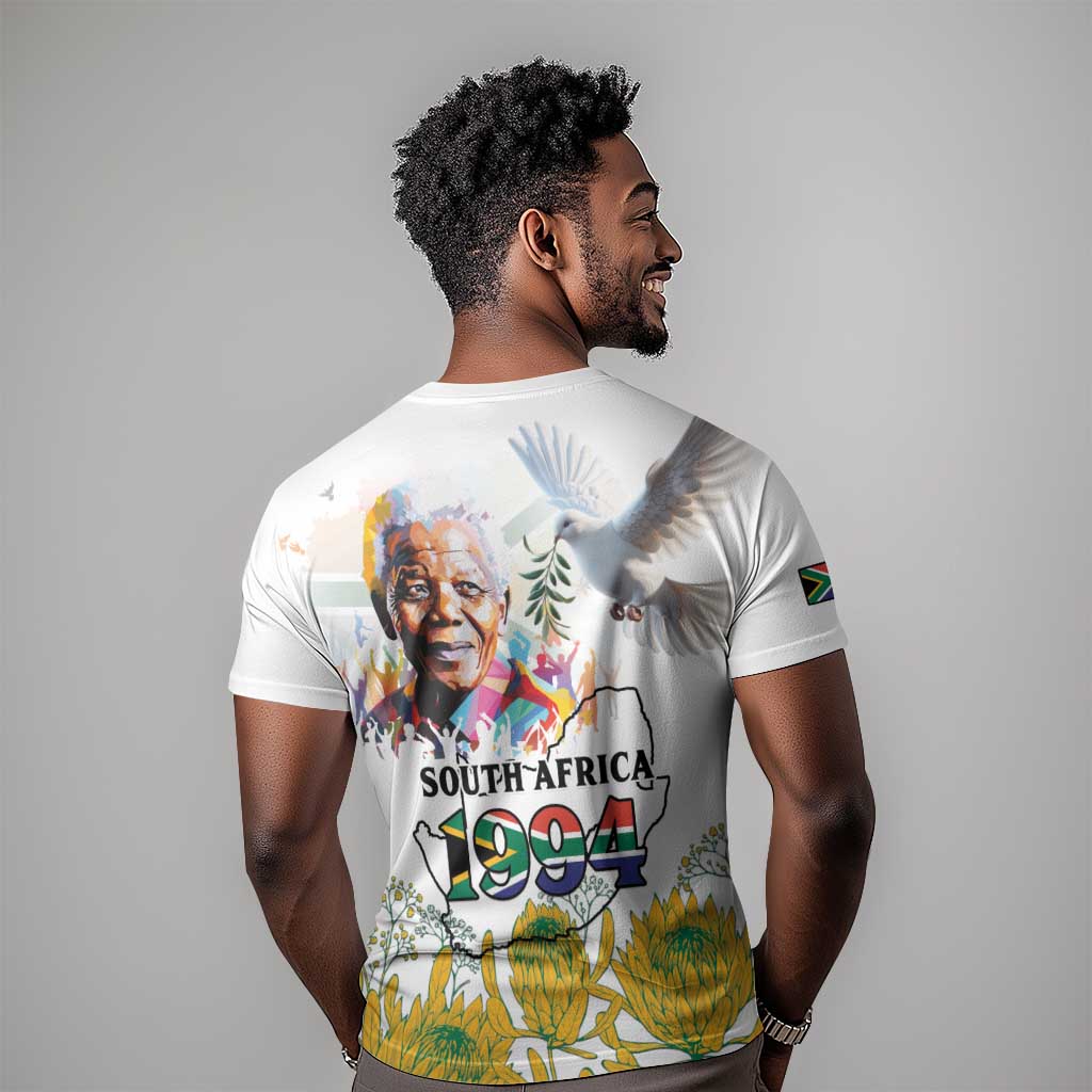 Afro South Africa Freedom Day T shirt Nelson Mandela