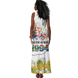 Afro South Africa Freedom Day Tank Maxi Dress Nelson Mandela