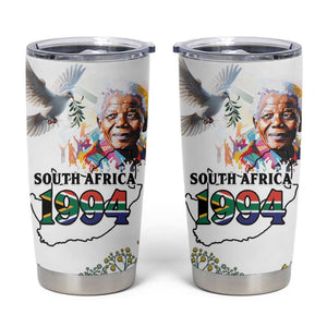 Afro South Africa Freedom Day Tumbler Cup Nelson Mandela