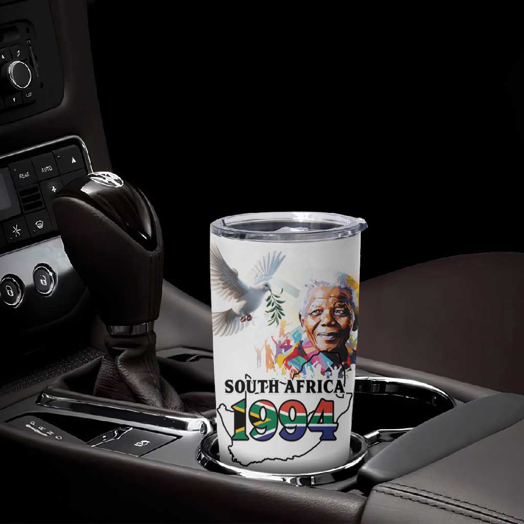 Afro South Africa Freedom Day Tumbler Cup Nelson Mandela