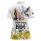 Afro South Africa Freedom Day Women Polo Shirt Nelson Mandela