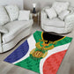 Personalised South Africa Area Rug Coat Of Arms Flag Style