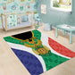 Personalised South Africa Area Rug Coat Of Arms Flag Style