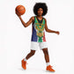 Personalised South Africa Basketball Jersey Coat Of Arms Flag Style - African Pride