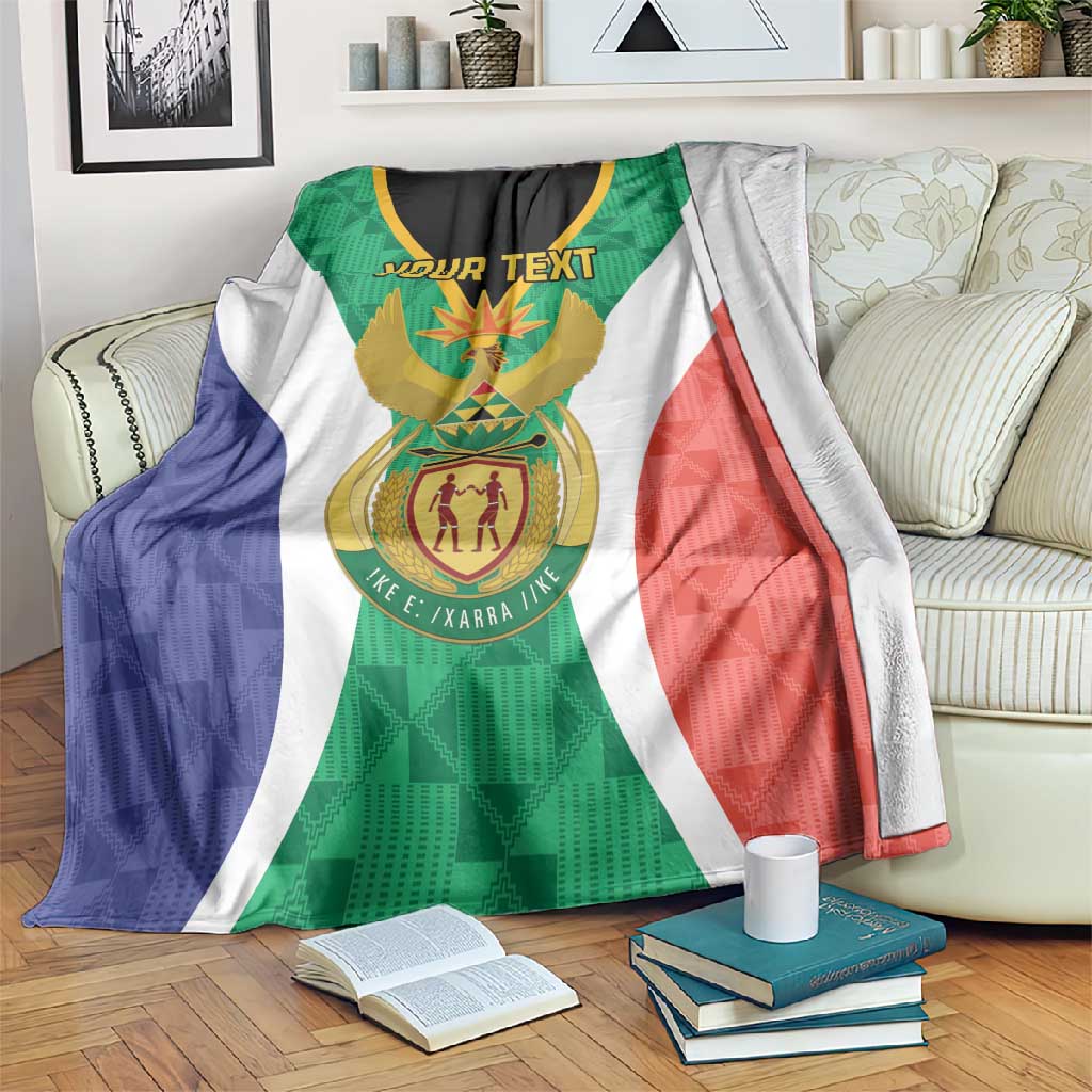 Personalised South Africa Blanket Coat Of Arms Flag Style