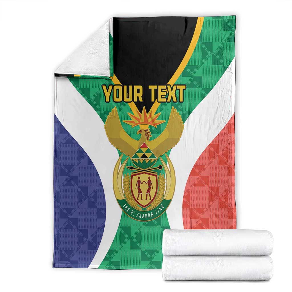 Personalised South Africa Blanket Coat Of Arms Flag Style