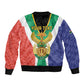 Personalised South Africa Bomber Jacket Coat Of Arms Flag Style
