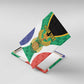 Personalised South Africa Canvas Wall Art Coat Of Arms Flag Style