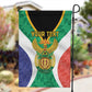 Personalised South Africa Garden Flag Coat Of Arms Flag Style