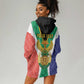 Personalised South Africa Hoodie Dress Coat Of Arms Flag Style