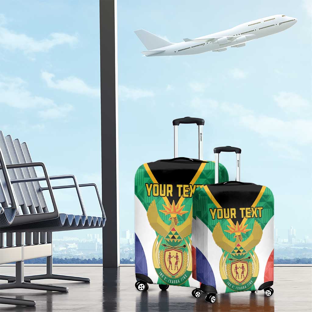 Personalised South Africa Luggage Cover Coat Of Arms Flag Style