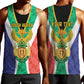 Personalised South Africa Men Tank Top Coat Of Arms Flag Style