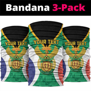 Personalised South Africa Neck Gaiter Coat Of Arms Flag Style LT15