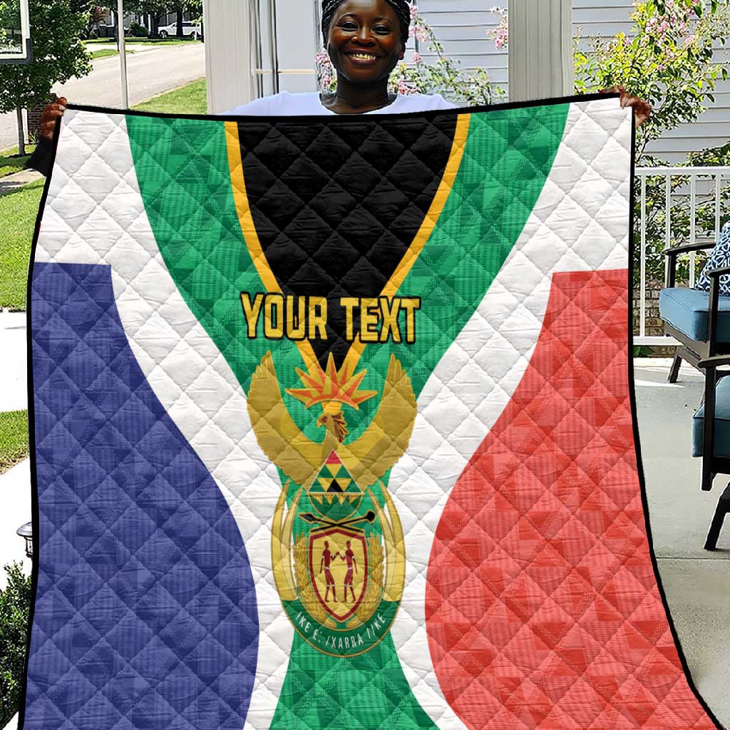 Personalised South Africa Quilt Coat Of Arms Flag Style