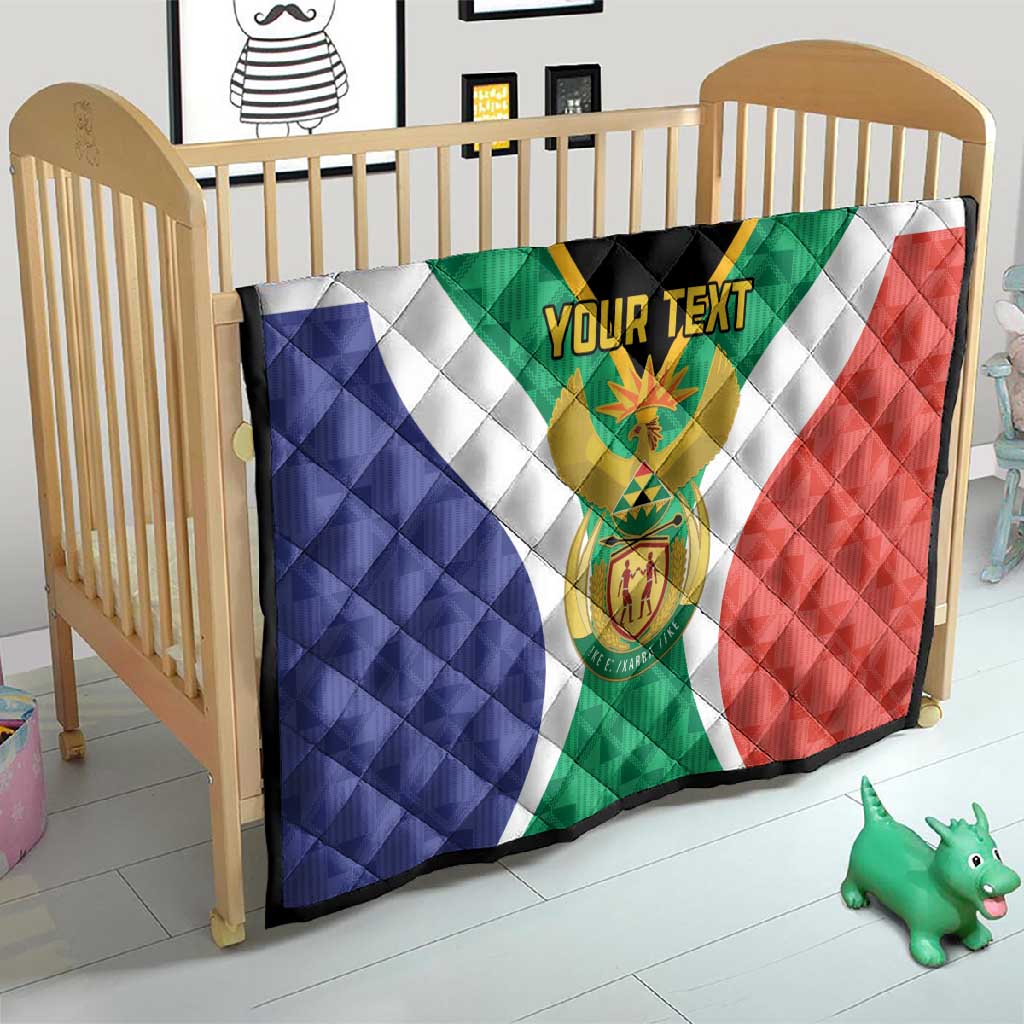 Personalised South Africa Quilt Coat Of Arms Flag Style