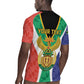 Personalised South Africa Rugby Jersey Coat Of Arms Flag Style
